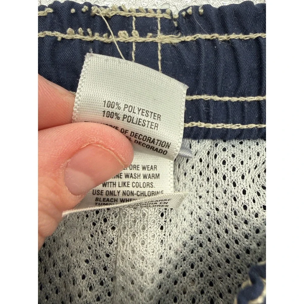 Carter's Swim Trunks Baby Boy 18M Navy‎ Blue Contrast Stitch Board Shorts